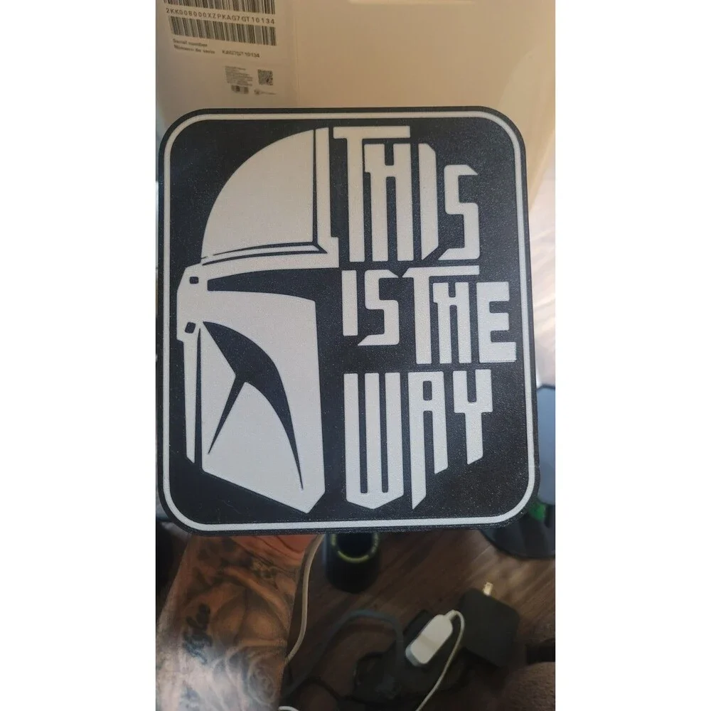 Star Wars Mandalorian “This Is The Way” light up sign